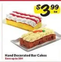 Winn Dixie Hand Decorated Bar Cakes offer