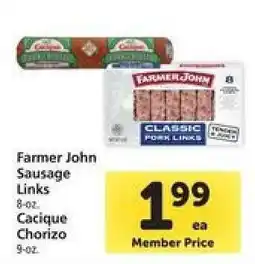 Safeway Farmer John Sausage Links offer