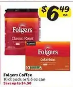 Winn Dixie Folgers Coffee offer