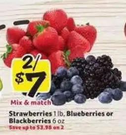 Winn Dixie Strawberries, Blueberries, or Blackberries offer