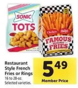Safeway Restaurant Style French Fries or Rings offer
