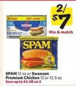 Winn Dixie SPAM or Swanson Premium Chicken offer