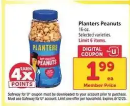 Safeway Planters Peanuts offer