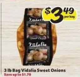 Winn Dixie 3 lb Bag Vidalia Sweet Onions offer