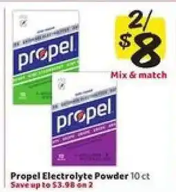 Winn Dixie Propel Electrolyte Powder offer