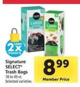 Safeway Signature SELECT Trash Bags offer