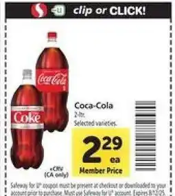 Safeway Coca-Cola offer