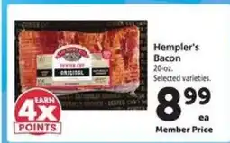 Safeway Hempler's Bacon offer