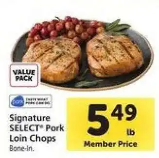 Safeway Signature SELECT Pork Loin Chops offer