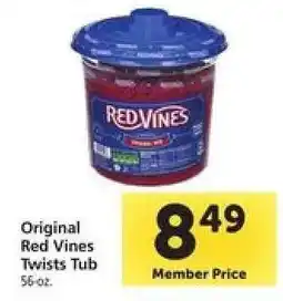 Safeway Original Red Vines Twists Tub offer