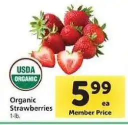 Safeway Organic Strawberries offer
