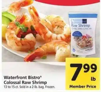 Safeway Waterfront Bistro Colossal Raw Shrimp offer