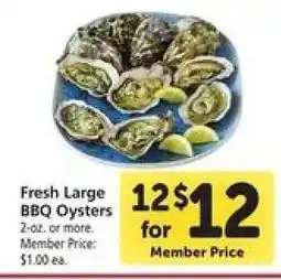 Safeway Fresh Large BBQ Oysters offer