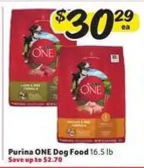 Winn Dixie Purina ONE Dog Food offer