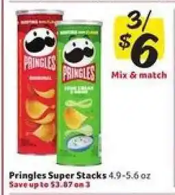 Winn Dixie Pringles Super Stacks offer
