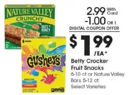 Kroger Betty Crocker Fruit Snacks offer