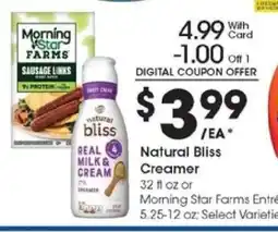 Kroger Natural Bliss Creamer offer