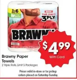 Kroger Brawny Paper Towels offer