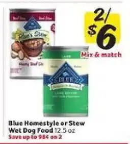 Winn Dixie Blue Homestyle or Stew Wet Dog Food offer