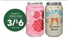 Kroger Poppi or Olipop Soda offer