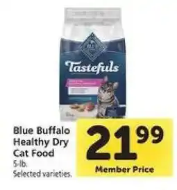 Safeway Blue Buffalo Healthy Dry Cat Food offer