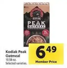 Safeway Kodiak Peak Oatmeal offer