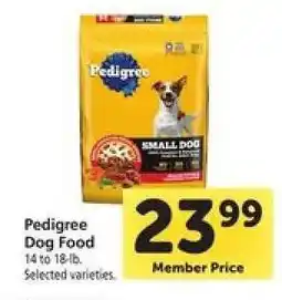 Safeway Pedigree Dog Food offer