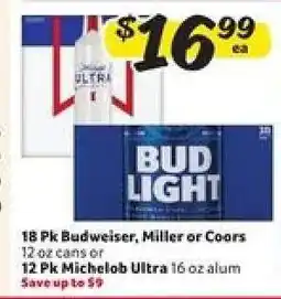 Winn Dixie Budweiser, Miller, Coors, Michelob Ultra offer