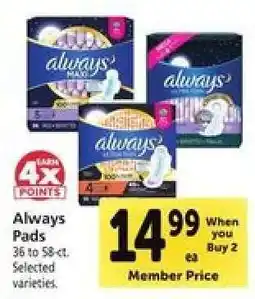 Safeway Always Pads offer