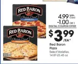 Kroger Red Baron Pizza offer