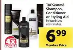 Safeway TRESemmé Shampoo, Conditioner or Styling Aid offer
