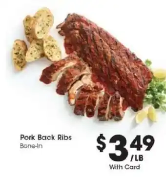Kroger Pork Back Ribs offer