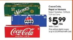Kroger Coca-Cola, Pepsi or Vernors offer