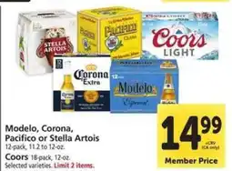 Safeway Modelo, Corona, Pacifico or Stella Artois offer