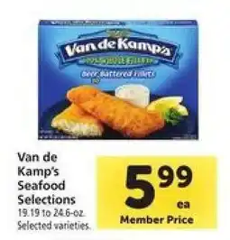 Safeway Van de Kamp’s Seafood Selections offer