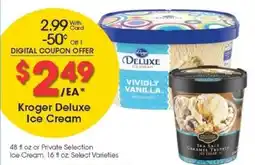 Kroger Kroger Deluxe Ice Cream offer
