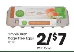 Kroger Simple Truth Cage-Free Eggs offer