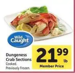 Safeway Dungeness Crab Sections offer