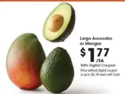 Kroger Large Avocados or Mangos offer