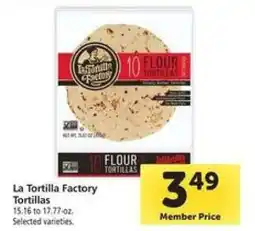 Safeway La Tortilla Factory Tortillas offer
