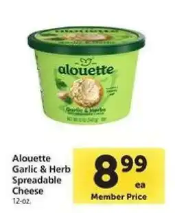 Safeway Alouette Garlic & Herb Spreadable Cheese offer