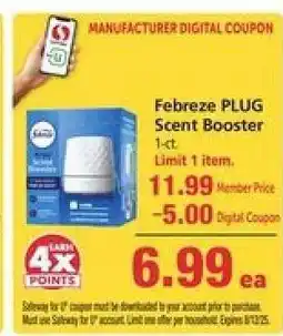 Safeway Febreze Plug Scent Booster offer