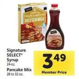 Safeway Signature SELECT Syrup & Pancake Mix offer