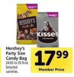 Safeway Hershey's Party Size Candy Bag offer