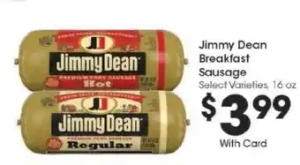Kroger Jimmy Dean Breakfast Sausage offer