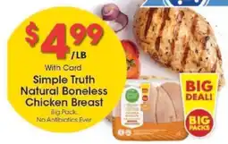 Kroger Simple Truth Natural Boneless Chicken Breast offer