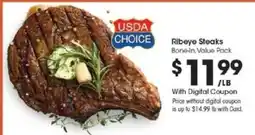 Kroger Ribeye Steaks offer
