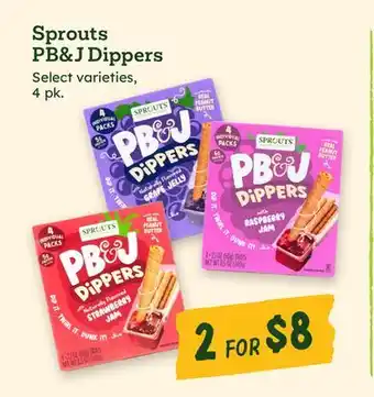 Sprouts Farmers Market Sprouts PB & J Dippers offer
