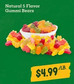 Sprouts Farmers Market Natural 5 Flavor Gummi Bears offer