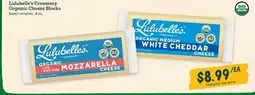 Sprouts Farmers Market Lulubelle's Creamery Organic Cheese Blocks offer